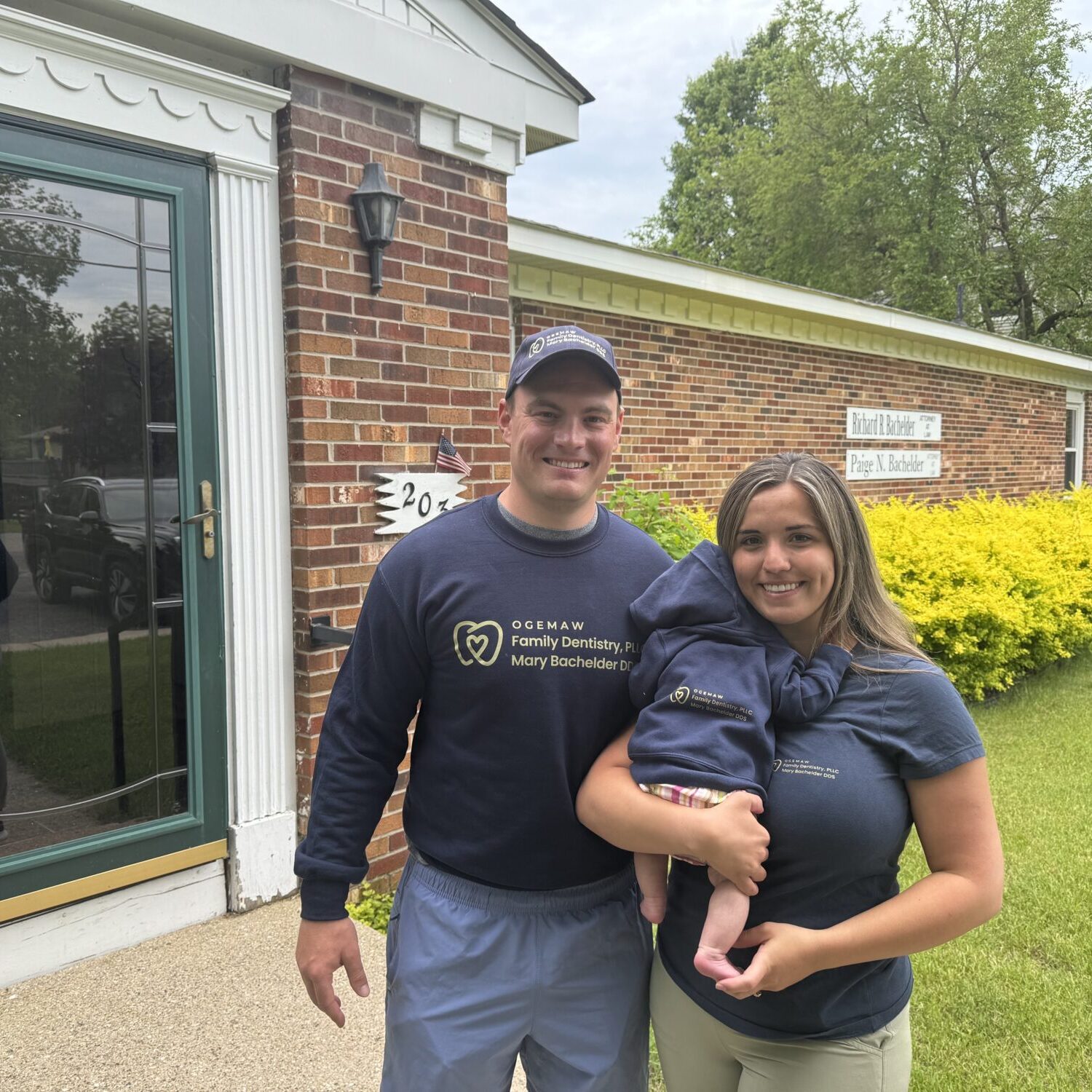 Dr. Mary Bachelder, Kyle Bachelder infant of office.